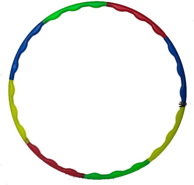 Adjustable Plastic Hula Hoop Ring Set for Kid (Multicolor, Set of 1)