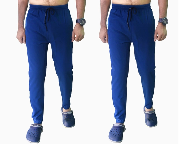 Modal Trackpants for Men (Blue, 28) (Pack of 2)