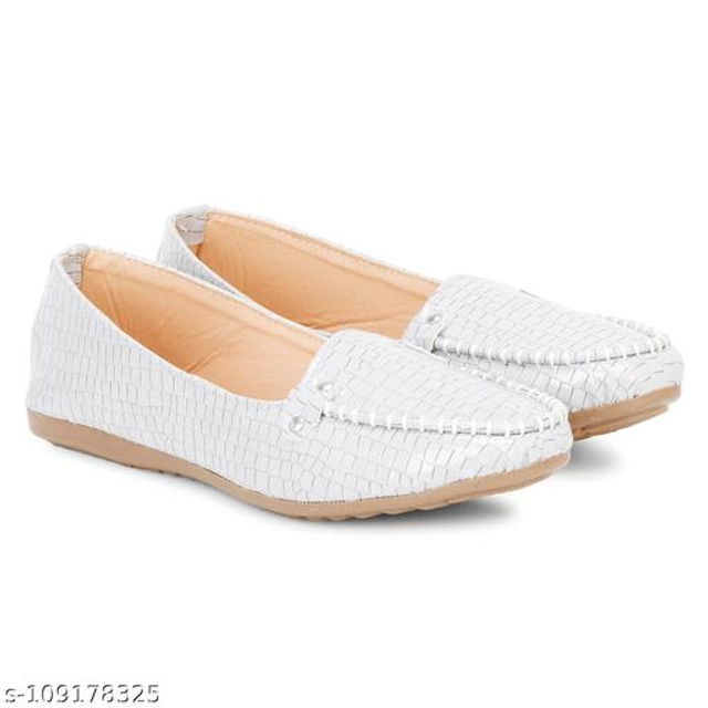 Loafers for Women (Grey & Beige, 3)