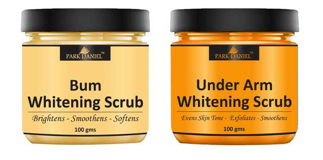 Park Daniel Bum and Underarms Whitening Scrub (Pack of 2, 100 g) (SE-466)