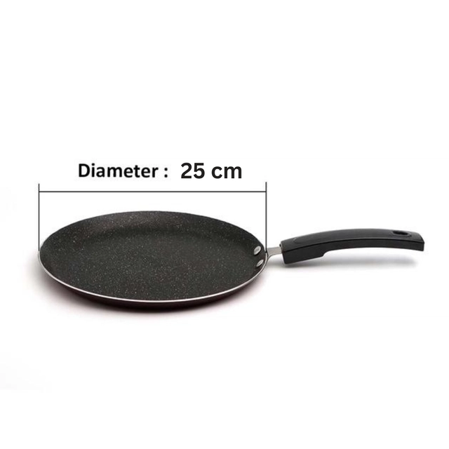 POOJA Non-Stick Tava (25 cm Dia, Pack of 1)