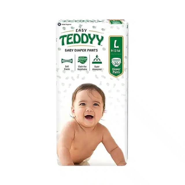 टेडी बेबी इजी डायपर पैन्ट्स लार्ज 30 यूनिट्स