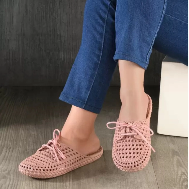 Flats for Women (Pink, 4)