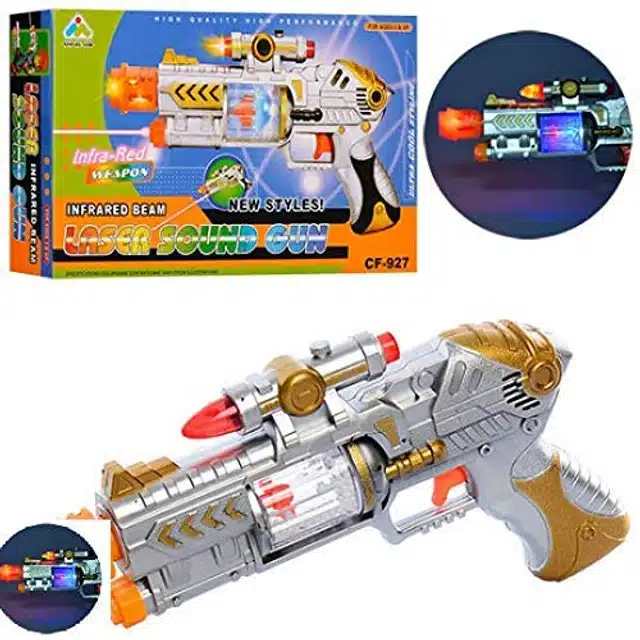 Battery Operated Laser Sound Gun for Kids (Multicolor)