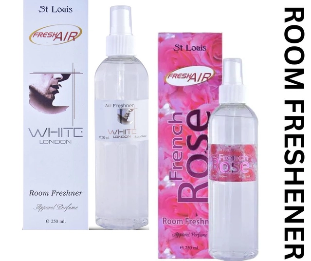 French Rose with White London Room Freshener (Pack of 2, 250 ml)