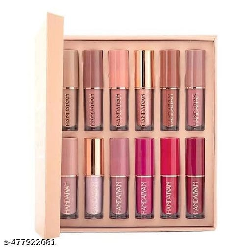 Matte Velvet Liquid Mini Lipsticks (Multicolor, Pack of 12)