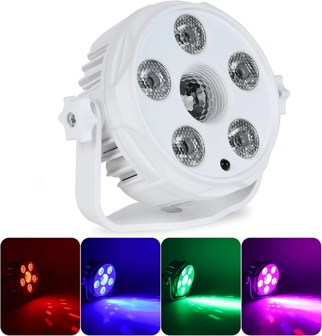 6 LED RGB Multi Color Images Reflection Multi Color Mixing Light for Disco/Party/DJ Club/Diwali/Birthday (Pack of 1)