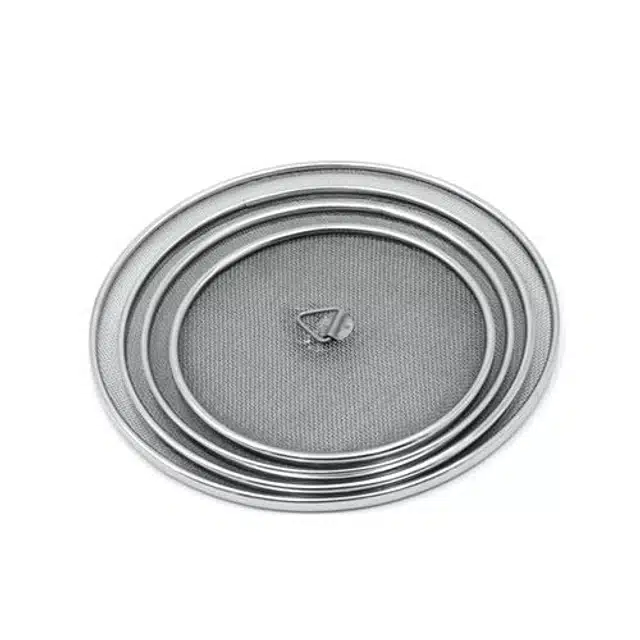 Net Lids for Utensils (Silver, Pack of 4)