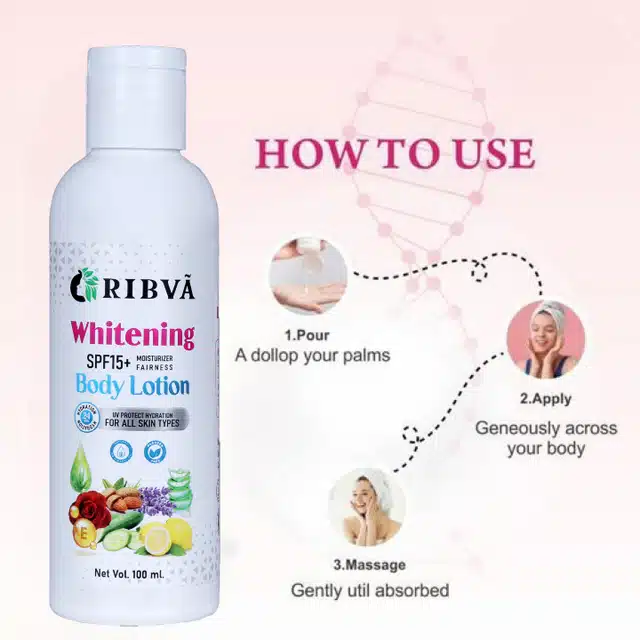 Ribva SPF15+ Whitening Body Lotionon (100 ml)