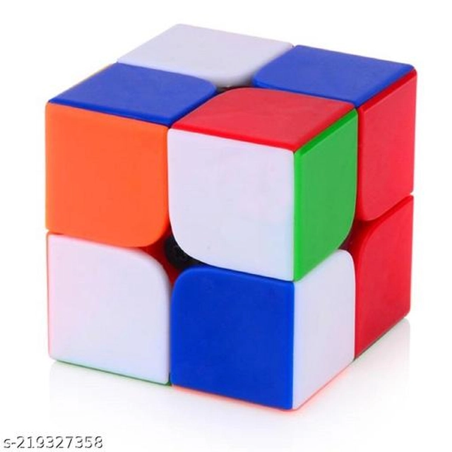 Plastic Rubik Cube (Multicolor, Pack of 2)