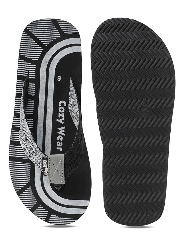 Cozy Wear Flip Flop For Men (Grey, 7)