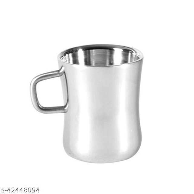 Stainless Steel Tea Cup (Multicolor, 100 ml) (Pack of 6)