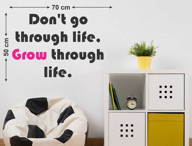 Walldecors Vinyl Donâ€™T Go Quote Sticker (60cm*80cm) (LAC-222)