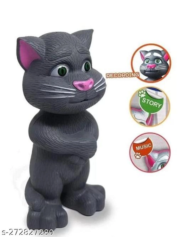 Plastic Talking Tom Toy for Kids (Multicolor)