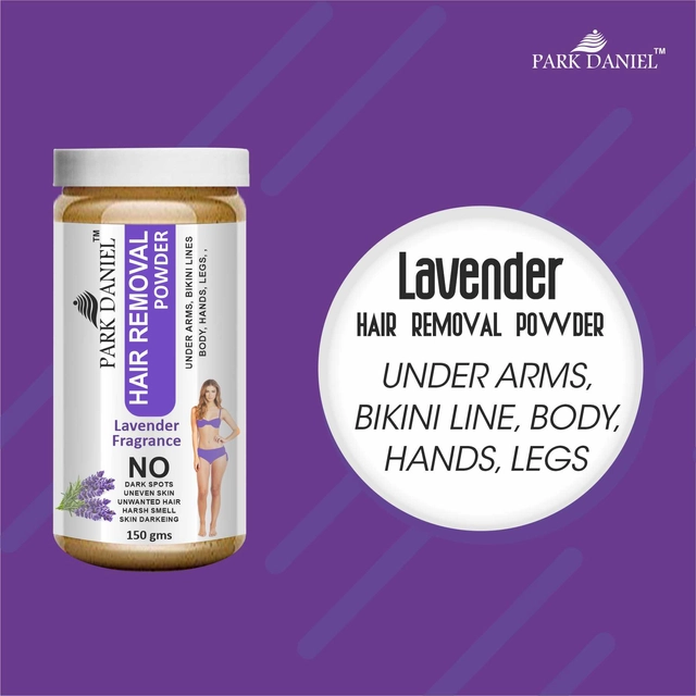 Park Daniel Lavender Fragrance Body Hair Removal Wax Powder (150 g)