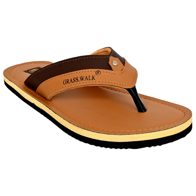 Flipflops for Men (Tan, 6)