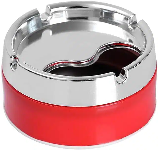 Stainless Steel Ashtrays (Red)