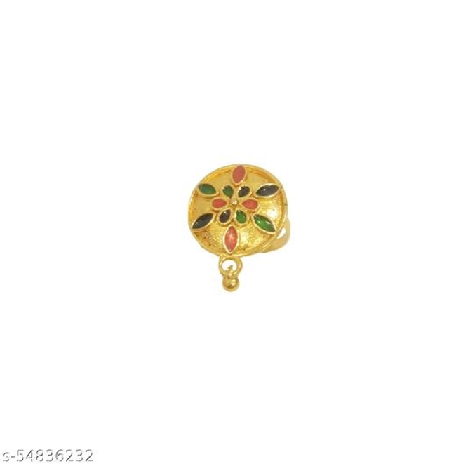 Brass Ring for Women (Multicolor)