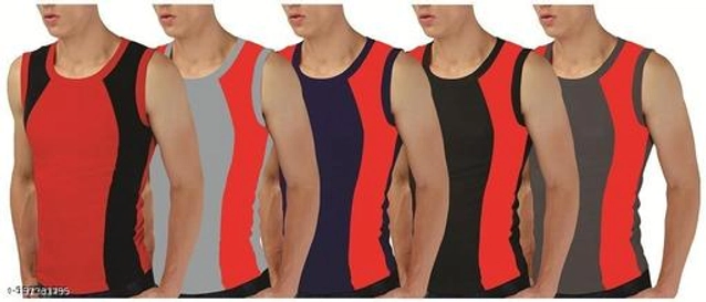 Cotton Vests for Men (Multicolor, XS) (Pack of 5)