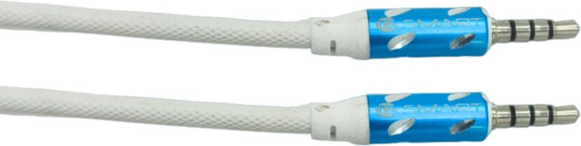 TZ Smart Metal AUX Cable (White, 1 m)