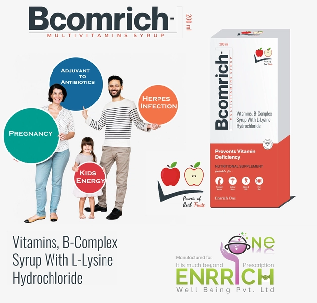 Bcomrich Prevents Vitamin Deficiency Nutritional Supplement Syrup (200 ml, Pack of 2)