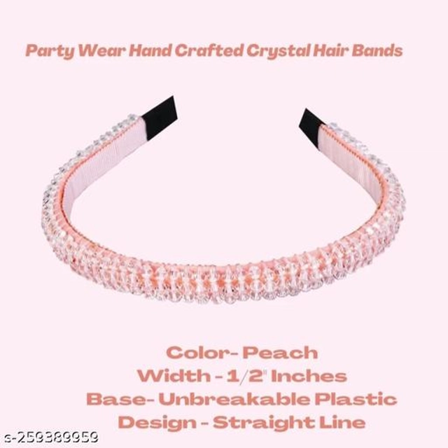 Plastic Hair Band for Girls (Multicolor)