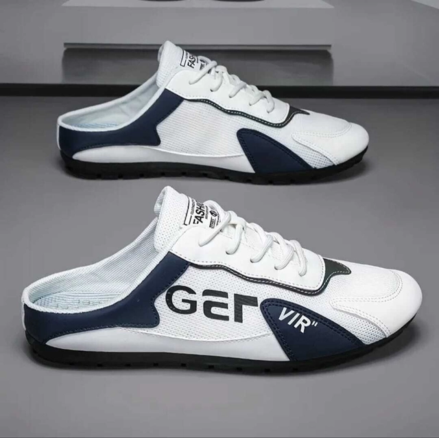 Casual Shoes for Men (White & Grey, 6)