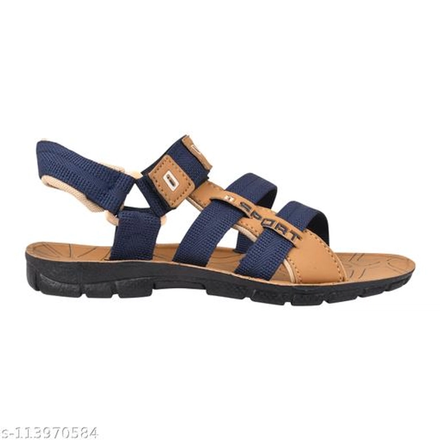 Floaters for Men (Tan & Blue, 9)