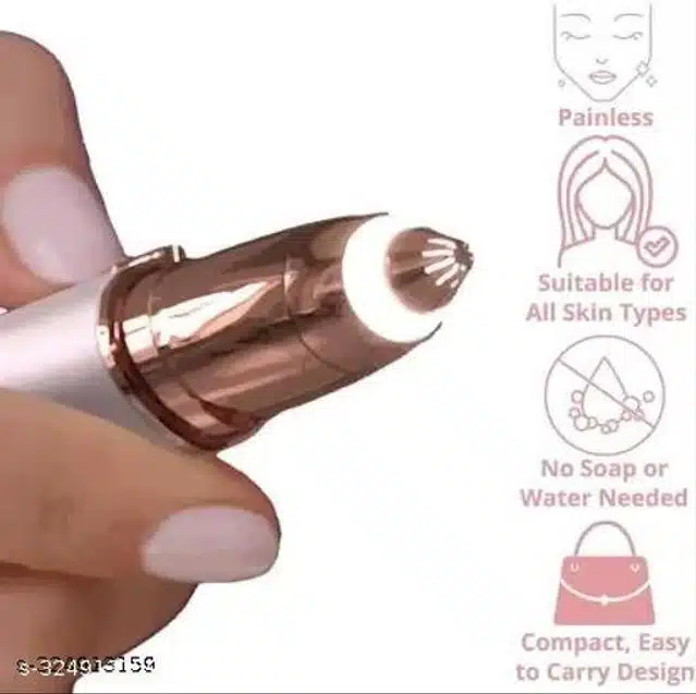 Female Face Hair Remover Trimmer (White & Copper)