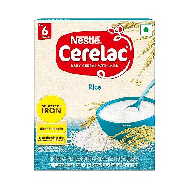 Nestle CERE LAC Baby Cereal with Milk, Rice â€“ (From 6 Months) 300 g