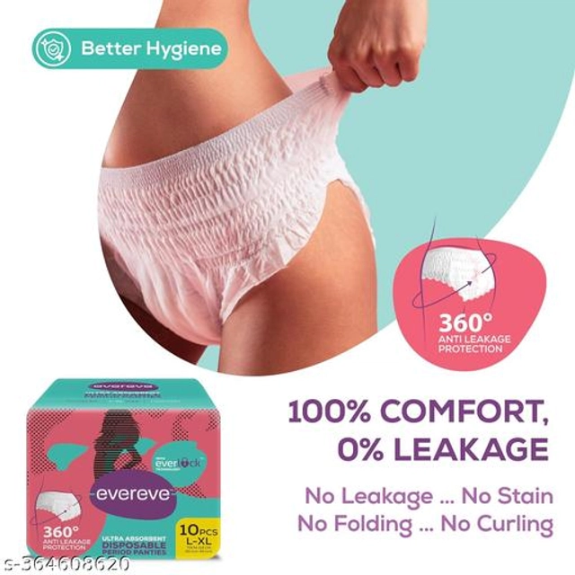 Evereve Disposable (10 Pcs) Period Panties (L-XL, Pack of 1)