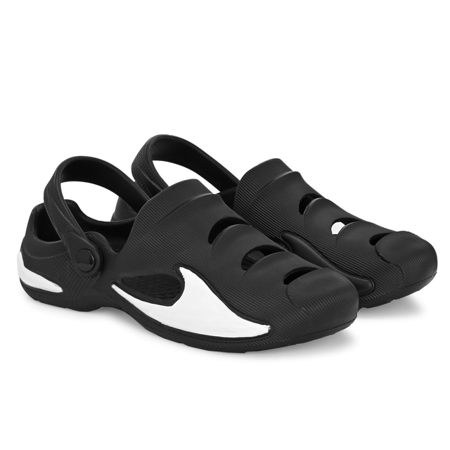 Sandals for Men (Black, 6)