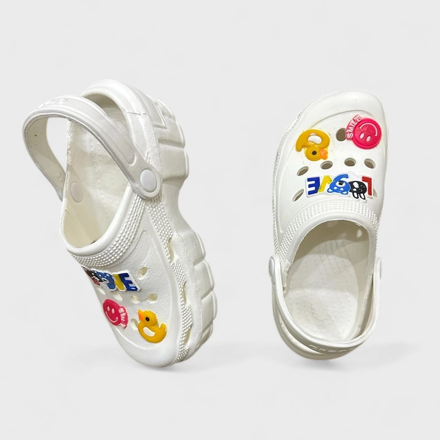 Clogs for Girls (White, 35)