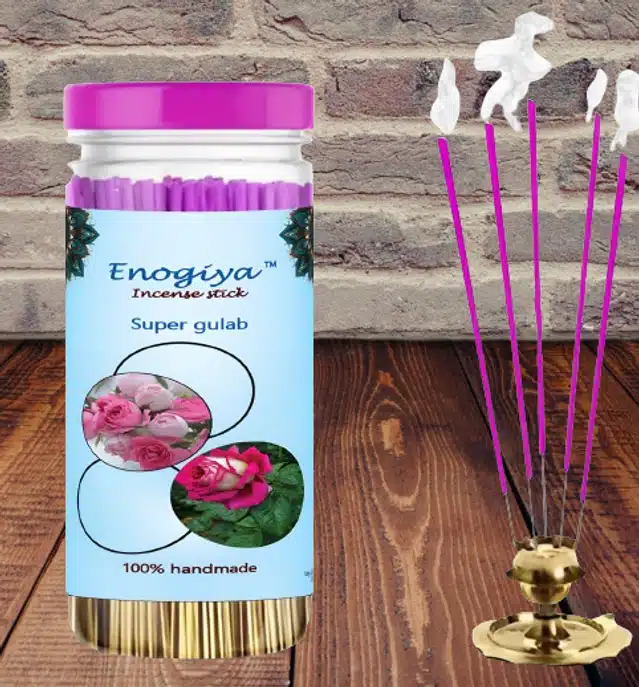 Enogiya Yoga & Daily Pooja Agarbatti (Pink, Set of 1)