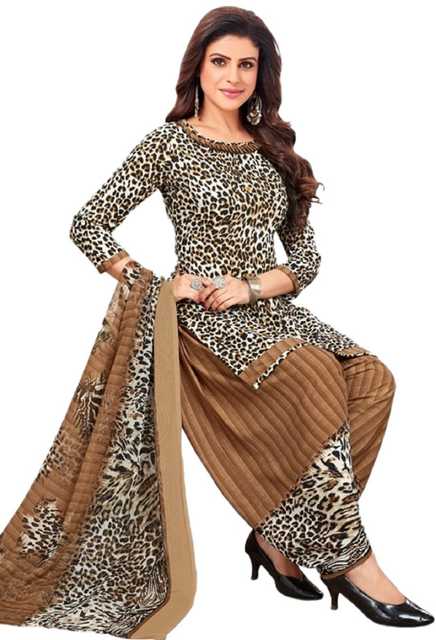 Yashika Unstitched Crepe Salwar Suit Material (Multi) (Y-325)