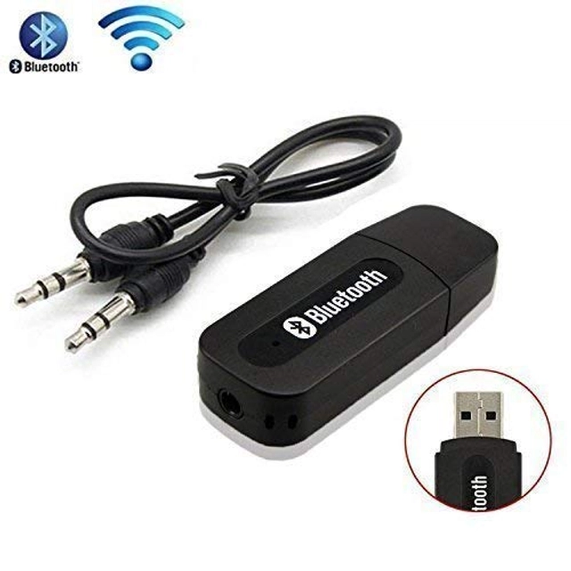 Car Bluetooth Stereo Audio Receiver (Black)