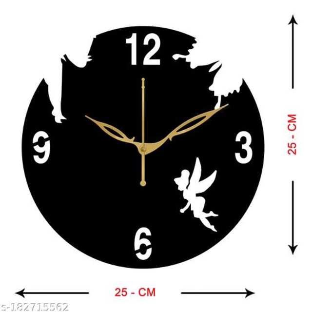 Wooden Wall Clock (Black)