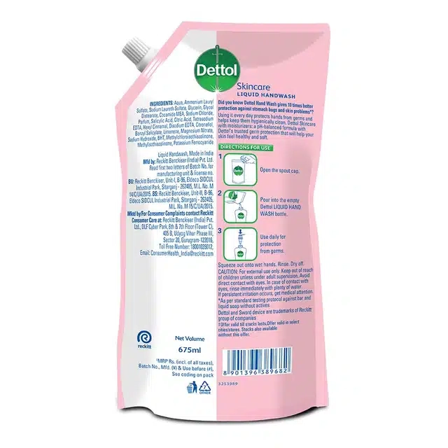 Dettol Liquid Hand wash, Skincare - 675 ml