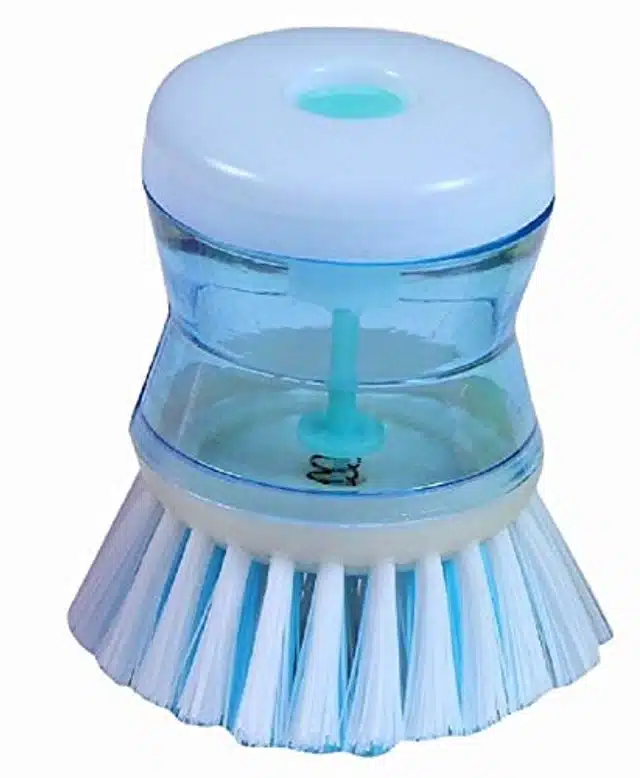 Sink Cleaning Brush With Liquid Soap Dispenser (Multicolor, Free Size) (B35)