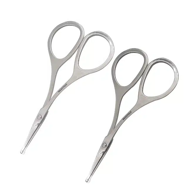 Majestique Facial Hair Scissors for Women & Men (Combo of 2) (B-38)