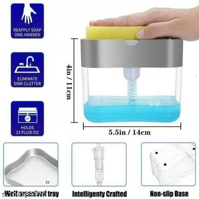 2 in 1 Liquid Soap Dispenser (Assorted)