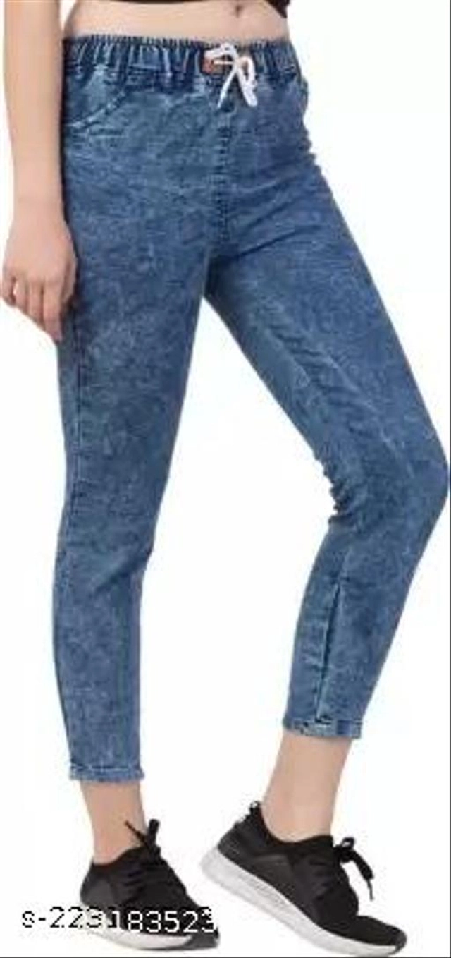 Denim Jeans for Girls (Blue, 10-11 Years)