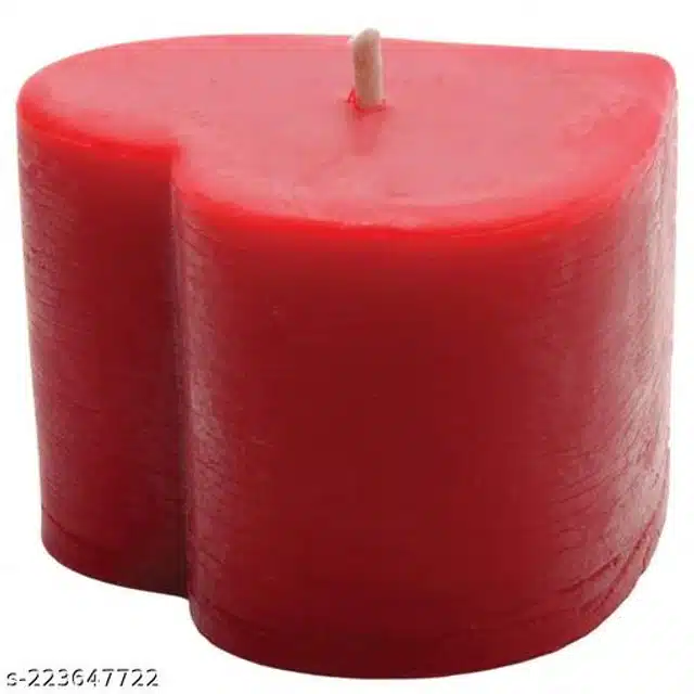 Scented Heart Shaped Candle (Red)
