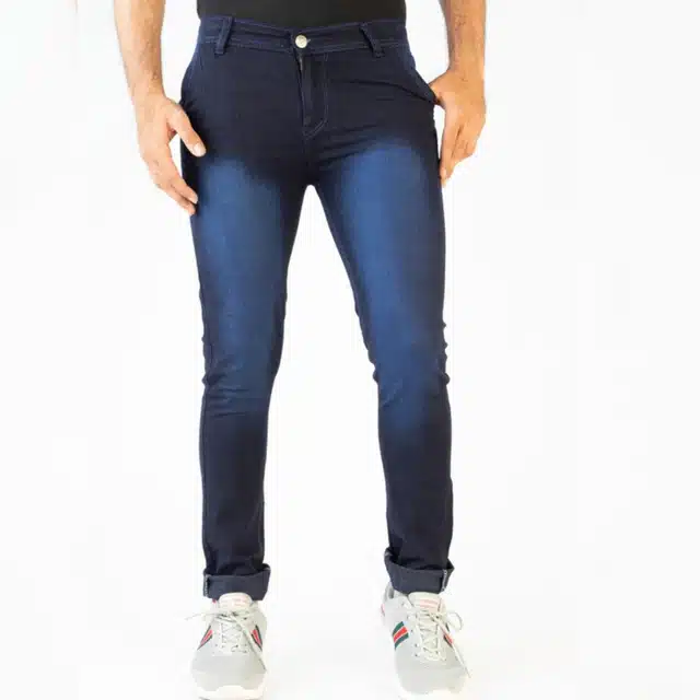 Denim Jeans for Men (Black & Blue, 26)