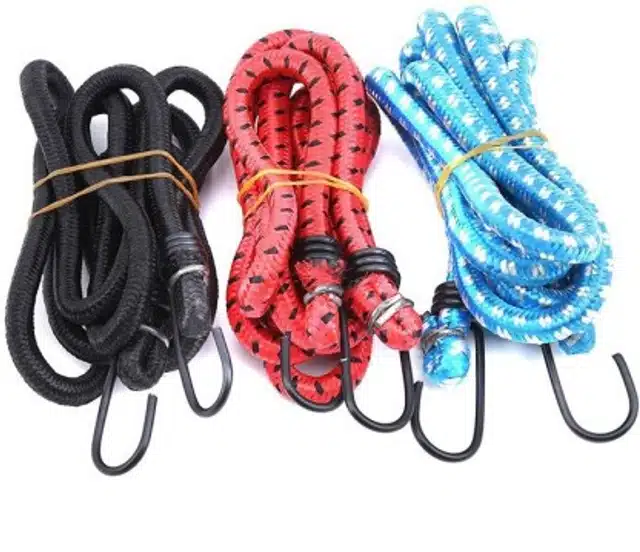 Elastic Steel Hook Rope for Luggage (Multicolor)