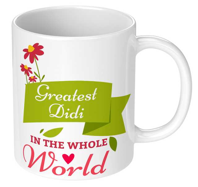Greatest World Printed White Mug Microwave Safe Ceramic Tea Coffee Mug (Multicolor, 350 ml) (GT-287)
