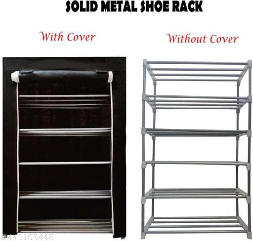 Metal 5 Layer Collapsible Multipurpose Rack (Black)