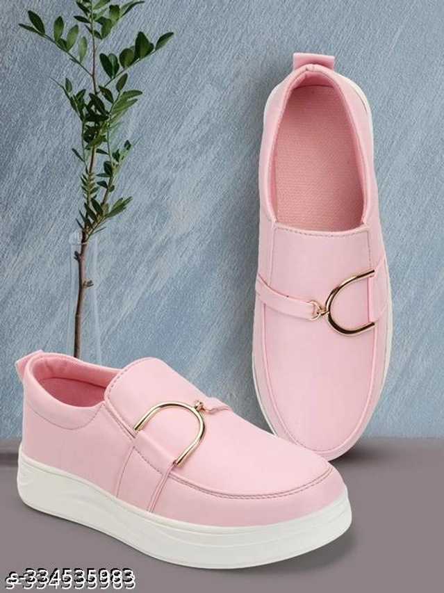 Loafers for Women (Pink, 3)