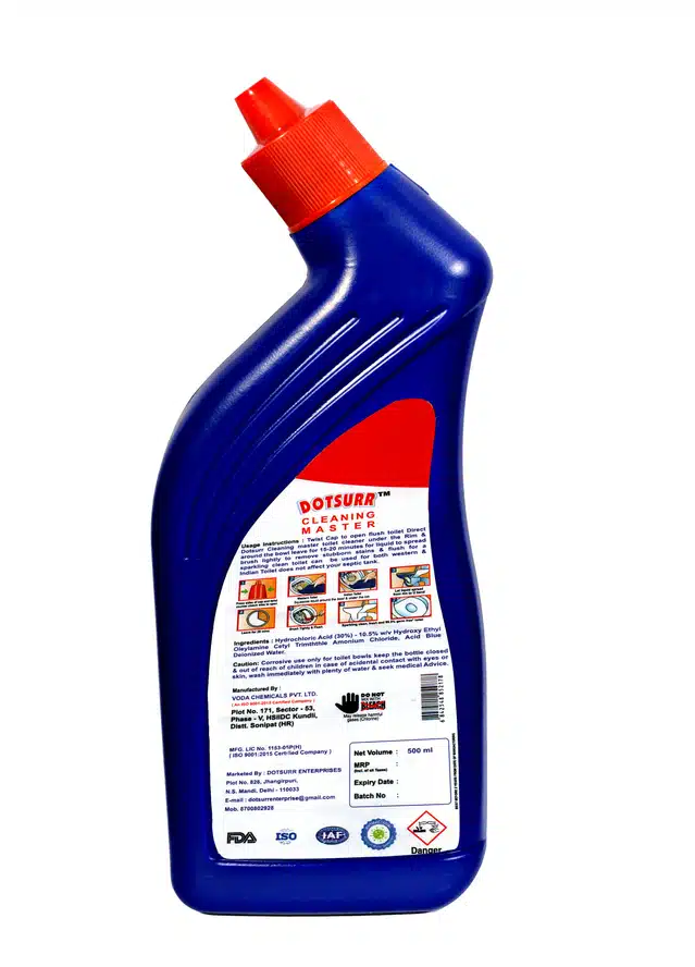 Cleaning Master Disinfectant Toilet Cleaner (Pack of 6, 500 ml)