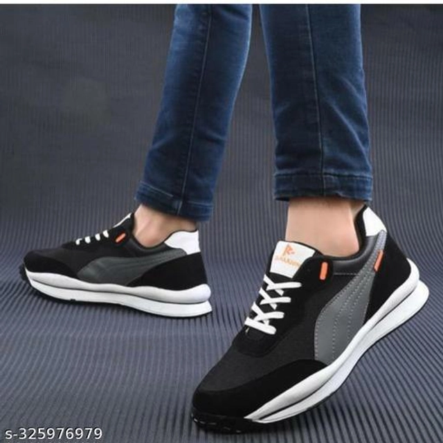 Casual Shoes for Men (Black, 6)